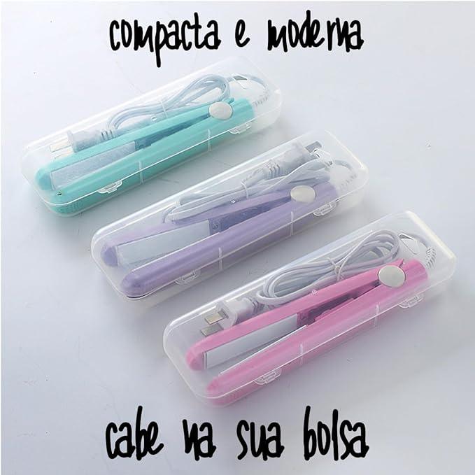 Mini Chapinha Prancha De Cabelo Portátil