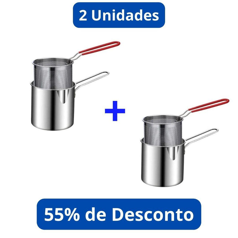 Panela 2 em 1 KingChef Compras Geniais™  /  Eficiência, Economia e Segurança para Frituras!