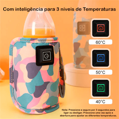 Aquecedor de mamadeira portátil USB